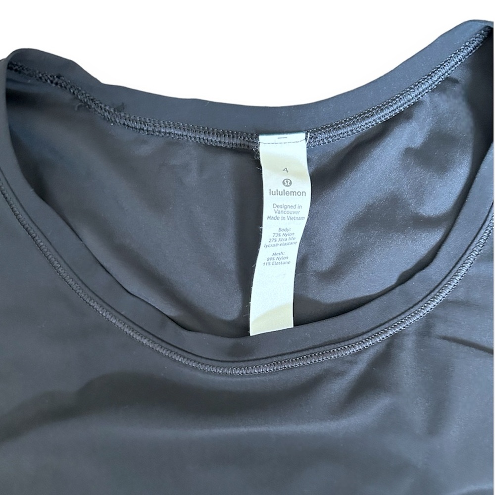 Lululemon Mesh Open Back Tank Top in Black - Picture 5 of 7